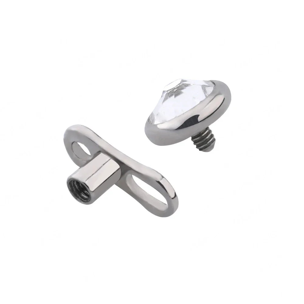 Titanium Dermal Anchor (2 Hole)