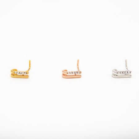 Threadless Labret (Push In Gem)