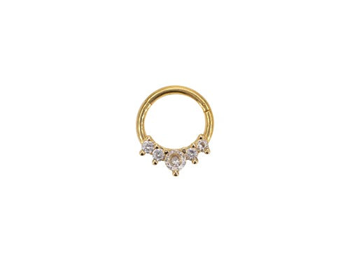 16ga Gold Clicker (Hinged Ring)