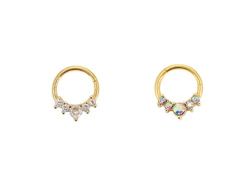 16ga Gold Clicker (Hinged Ring)
