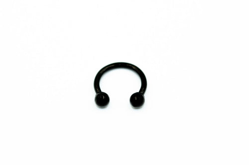 16GA Black Circular Barbell