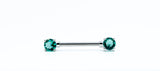 Prong Gem Nipple (Teal)