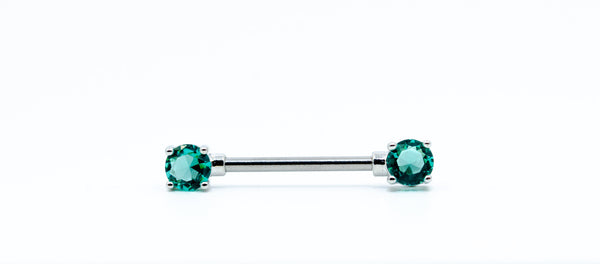 Prong Gem Nipple (Teal)