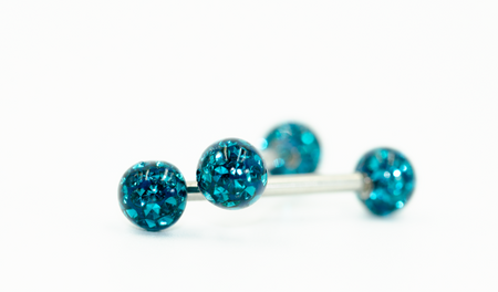 Prong Gem Nipple (Teal)