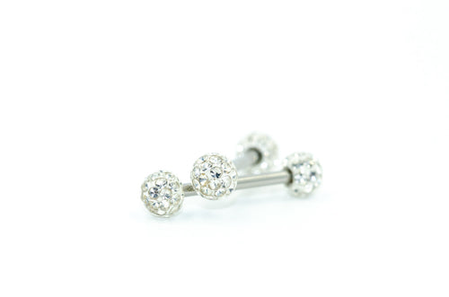 Tiffany Nipple Barbell (Clear)